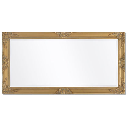 Wall Mirror Baroque Style Gold - 120×60cm