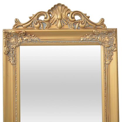 Free-Standing Mirror Baroque Style Gold
