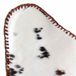 Cowhide Leather Butterfly Chair Brown White | HomeAndLiving