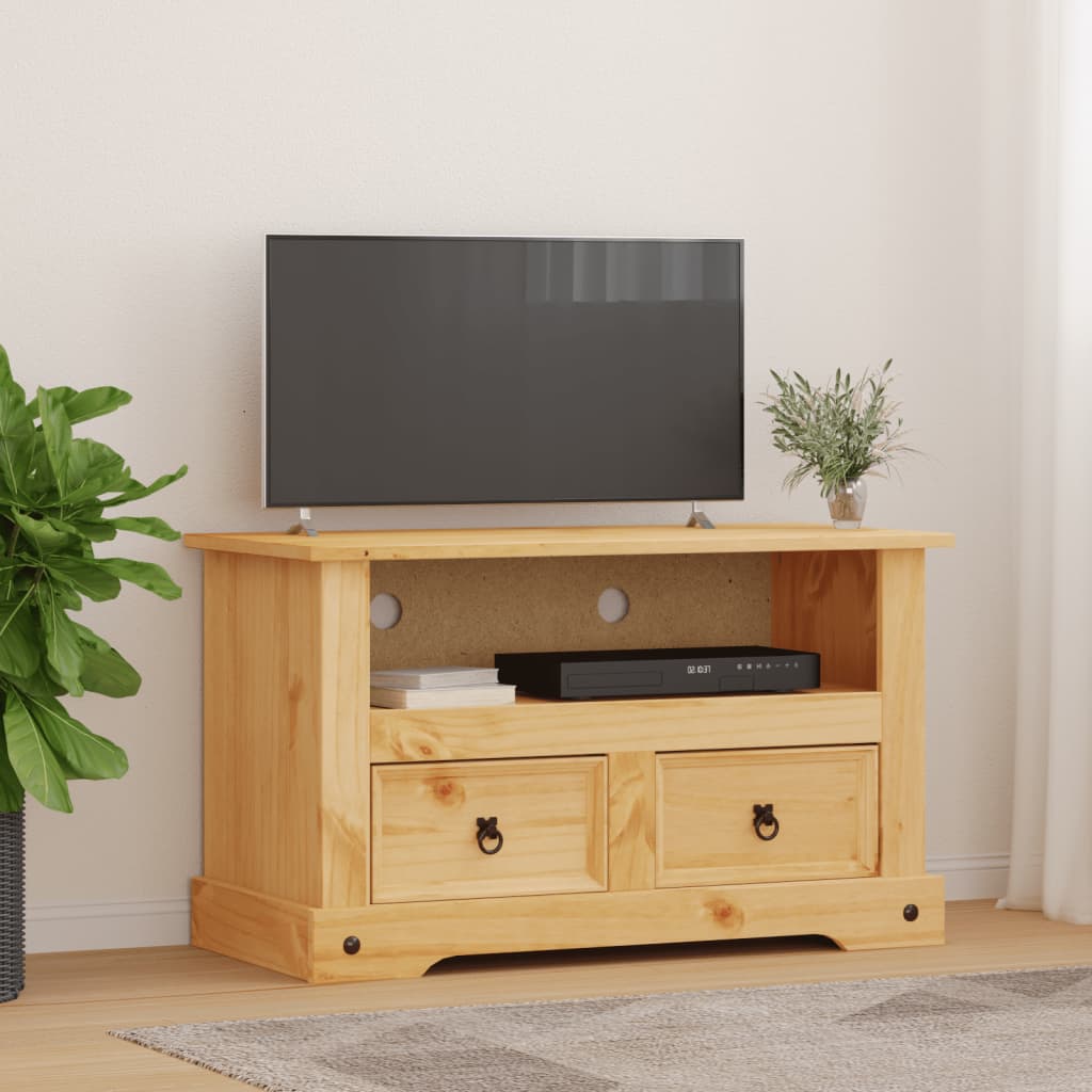 Tv Cabinet Mexican Pine Corona Range - 91×43×56cm