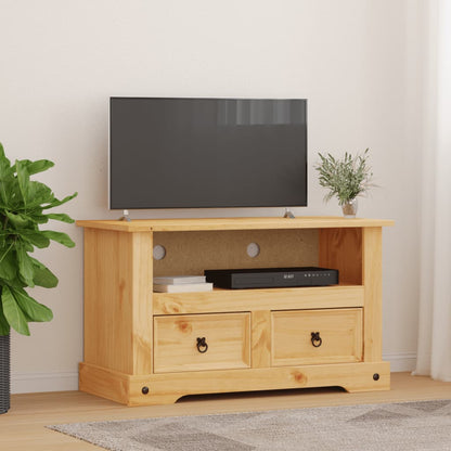 Tv Cabinet Mexican Pine Corona Range - 91×43×56cm