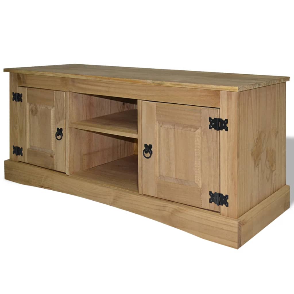 Tv Cabinet Mexican Pine Corona Range - 120×40×52cm
