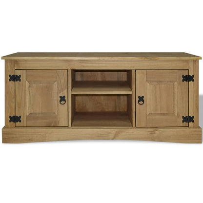 Tv Cabinet Mexican Pine Corona Range - 120×40×52cm
