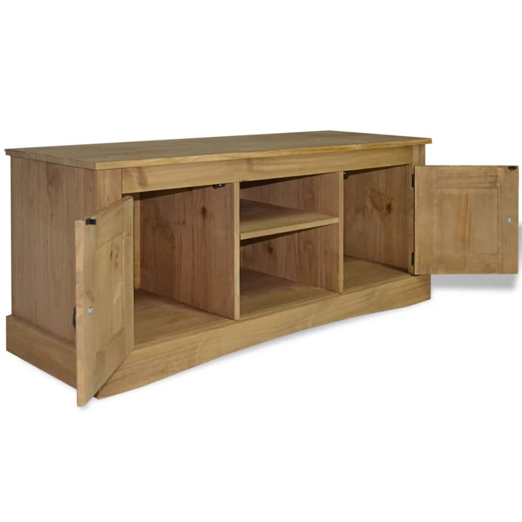 Tv Cabinet Mexican Pine Corona Range - 120×40×52cm