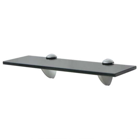 Floating Shelf Glass - Black - 30×10cm