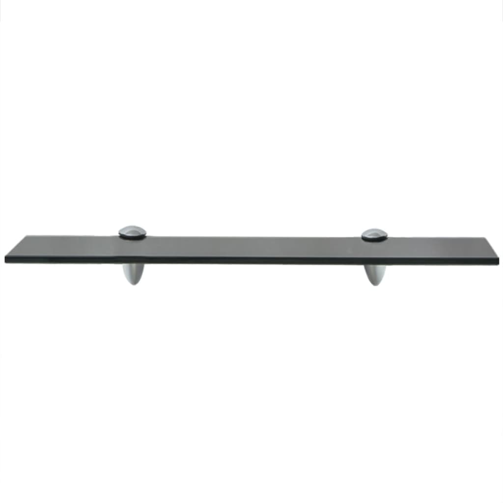Floating Shelf Glass Black - 50×10cm