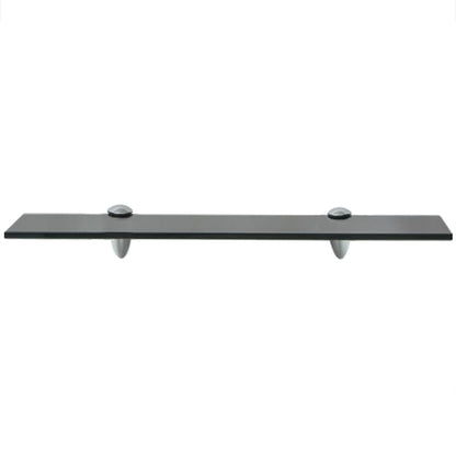 Floating Shelf Glass Black - 50×10cm