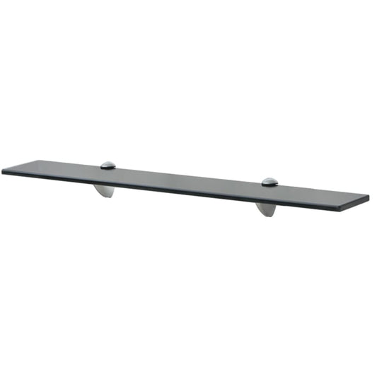 Floating Shelf Glass Black - 70×10cm