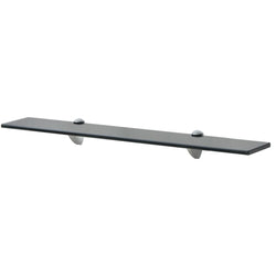 Floating Shelf Glass Black