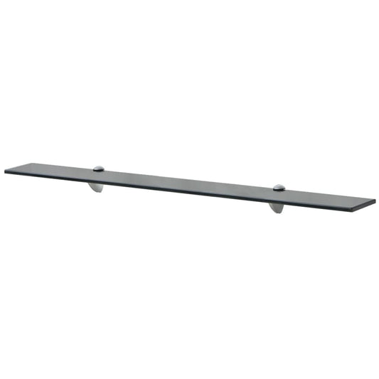 Floating Shelf Glass Black - 90×10cm