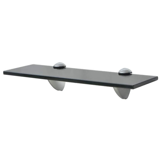 Floating Shelf Glass - Black - 30×20cm