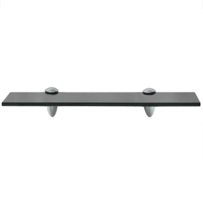 Floating Shelf Glass - Black - 40×20cm