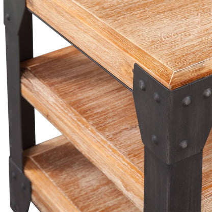 Tv Stand Solid Acacia Wood - 140×40×45cm
