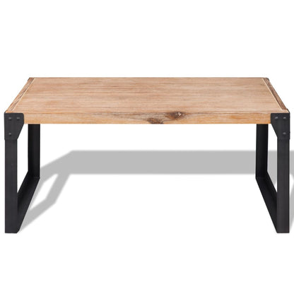 Coffee Table Solid Acacia Wood - 100×60×45cm