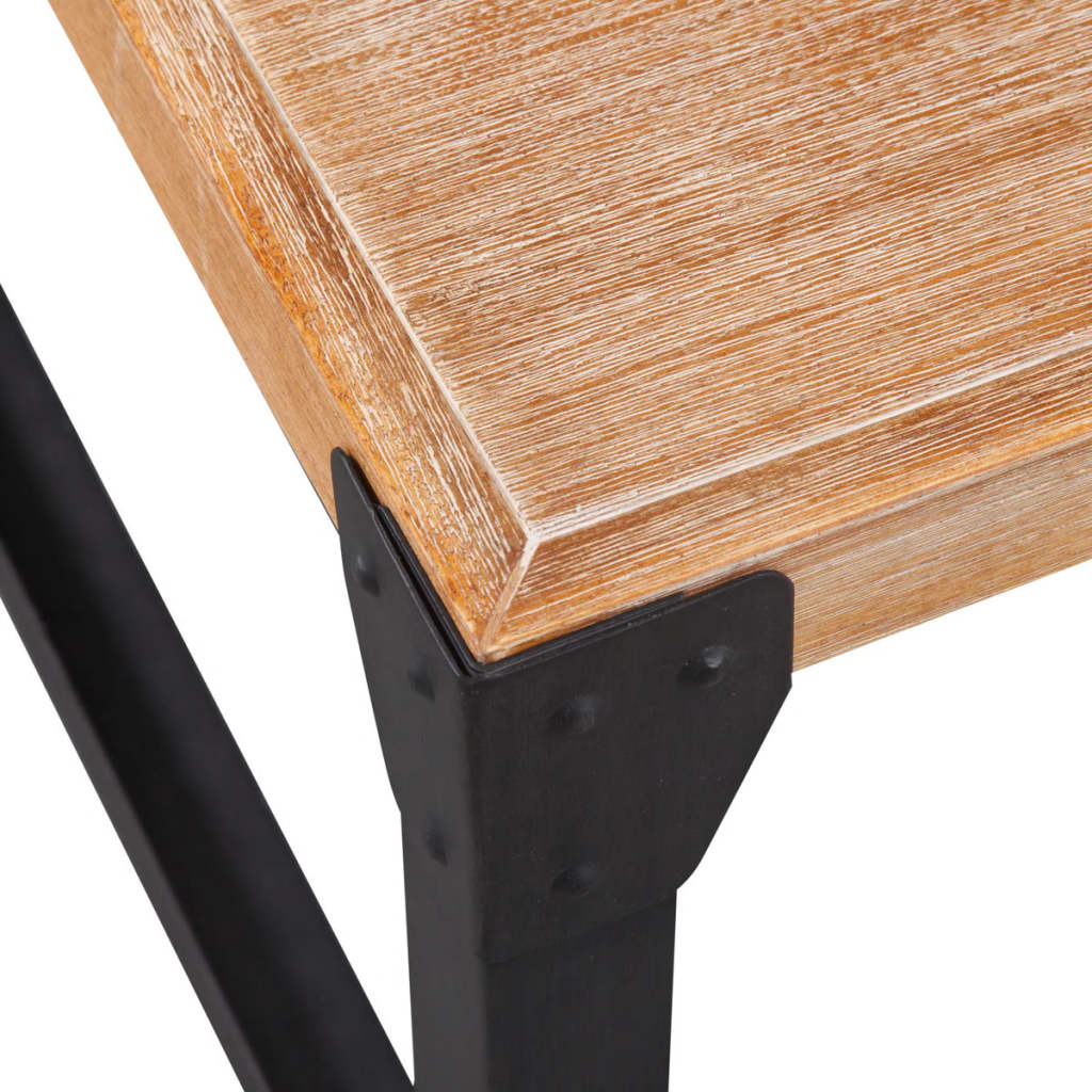 Coffee Table Solid Acacia Wood - 100×60×45cm