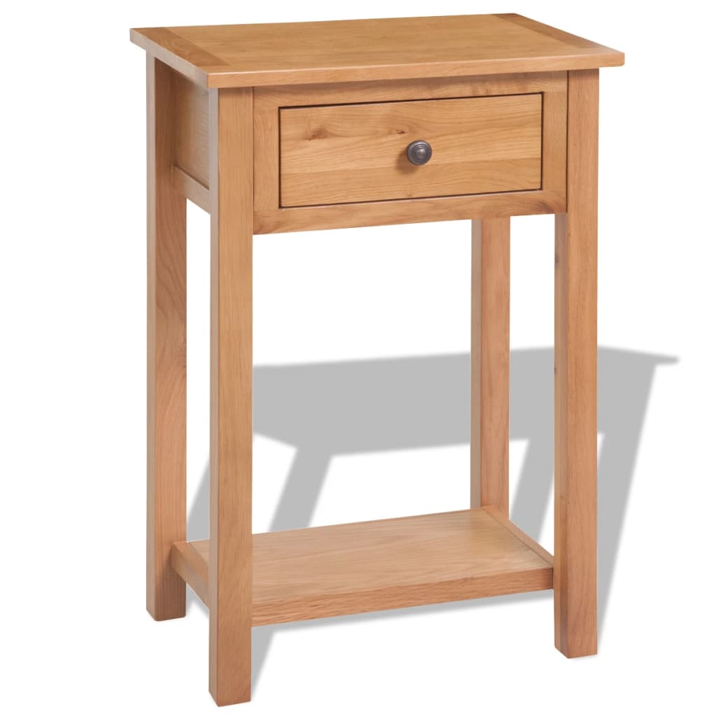 Console Table Solid Oak Wood - 50×32×75cm
