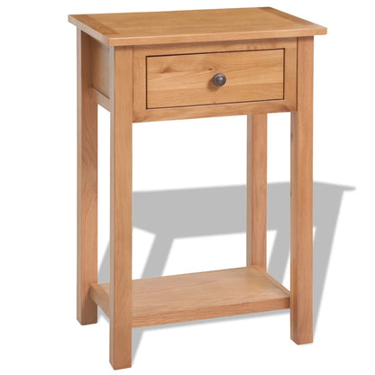 Console Table Solid Oak Wood - 50×32×75cm
