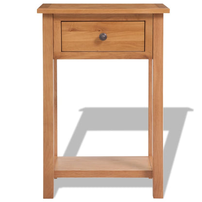 Console Table Solid Oak Wood - 50×32×75cm