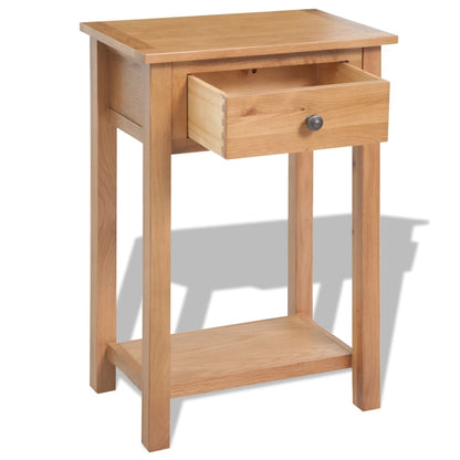 Console Table Solid Oak Wood - 50×32×75cm