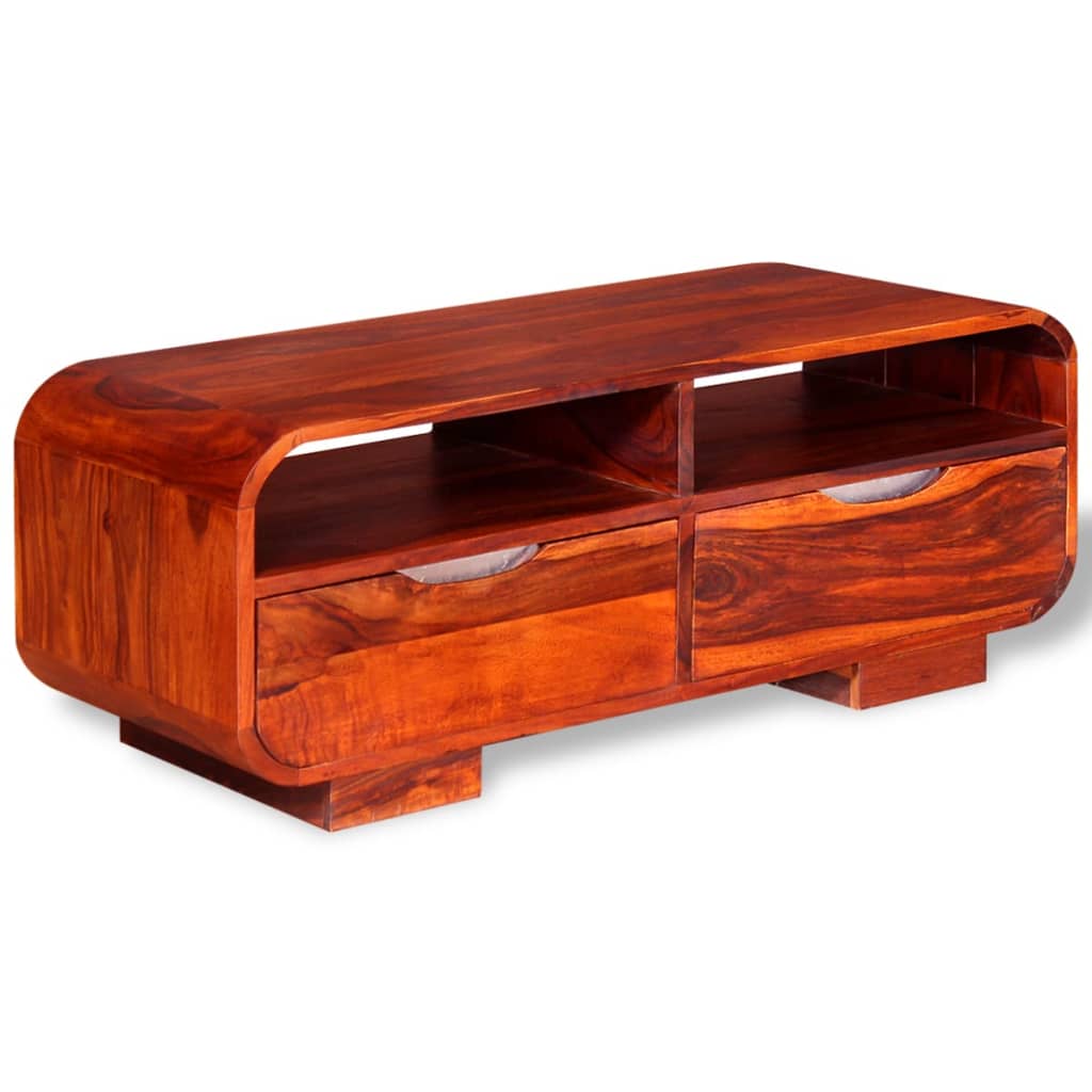 Coffee Table Solid Sheesham Wood - 90×40×35cm