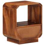 Nightstand With Drawer 2 Pcs Solid Sheesham Wood