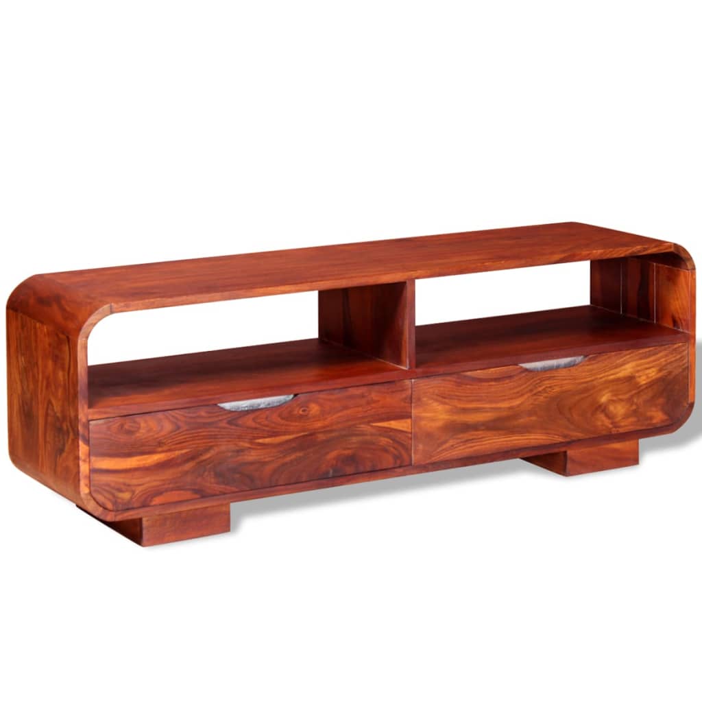 Tv Cabinet Solid Sheesham Wood - 116×30×40cm