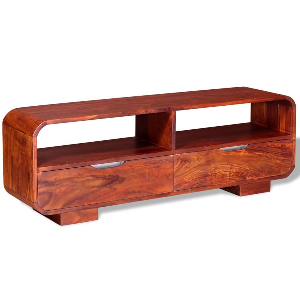 Tv Cabinet Solid Sheesham Wood - 116×30×40cm