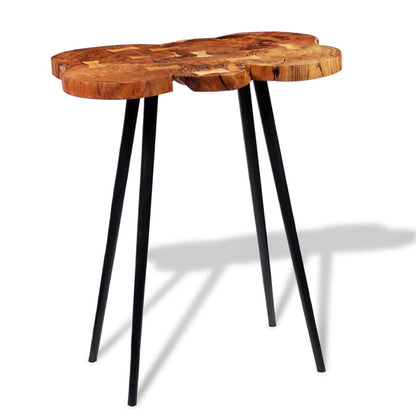 Log Bar Table Solid Acacia Wood