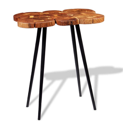 Log Bar Table Solid Acacia Wood
