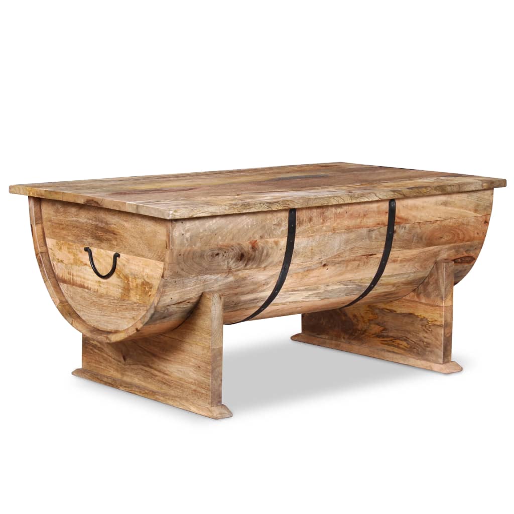 Coffee Table Solid Mango Wood - 88×50×40cm