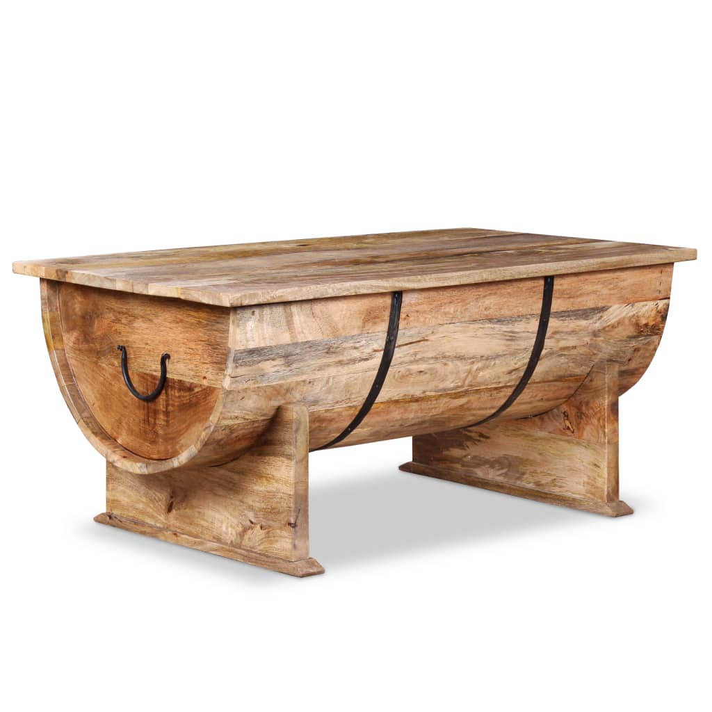 Coffee Table Solid Mango Wood - 88×50×40cm