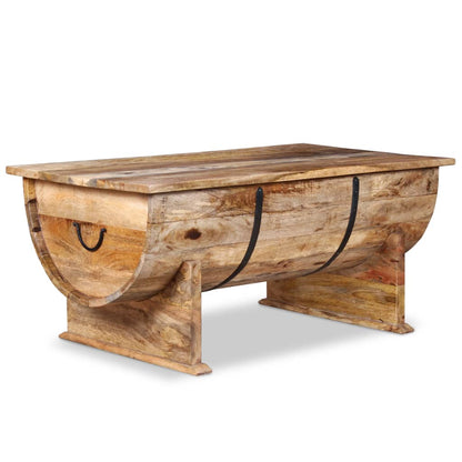 Coffee Table Solid Mango Wood - 88×50×40cm