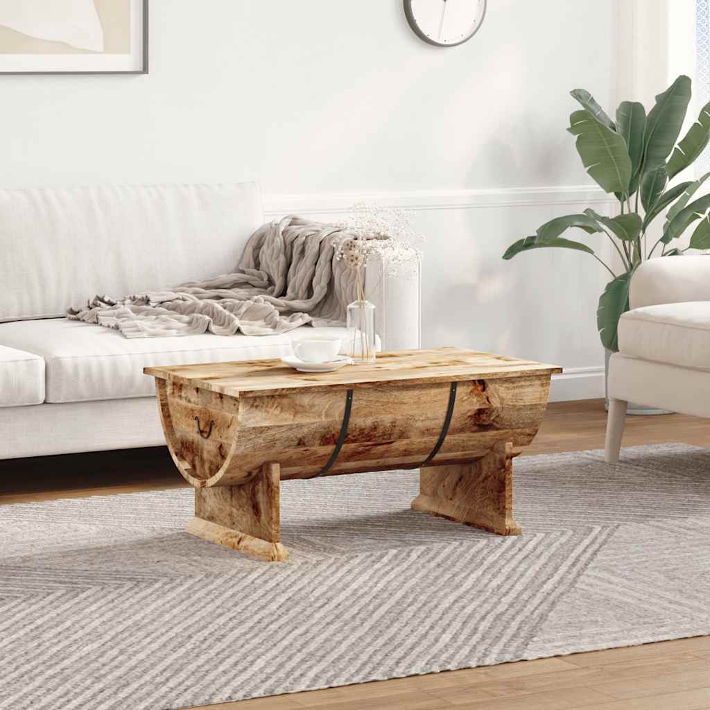 Coffee Table Solid Mango Wood - 88×50×40cm