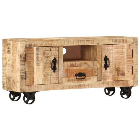 Wooden Tv Cabinet Rough Mango 120x30x50cm