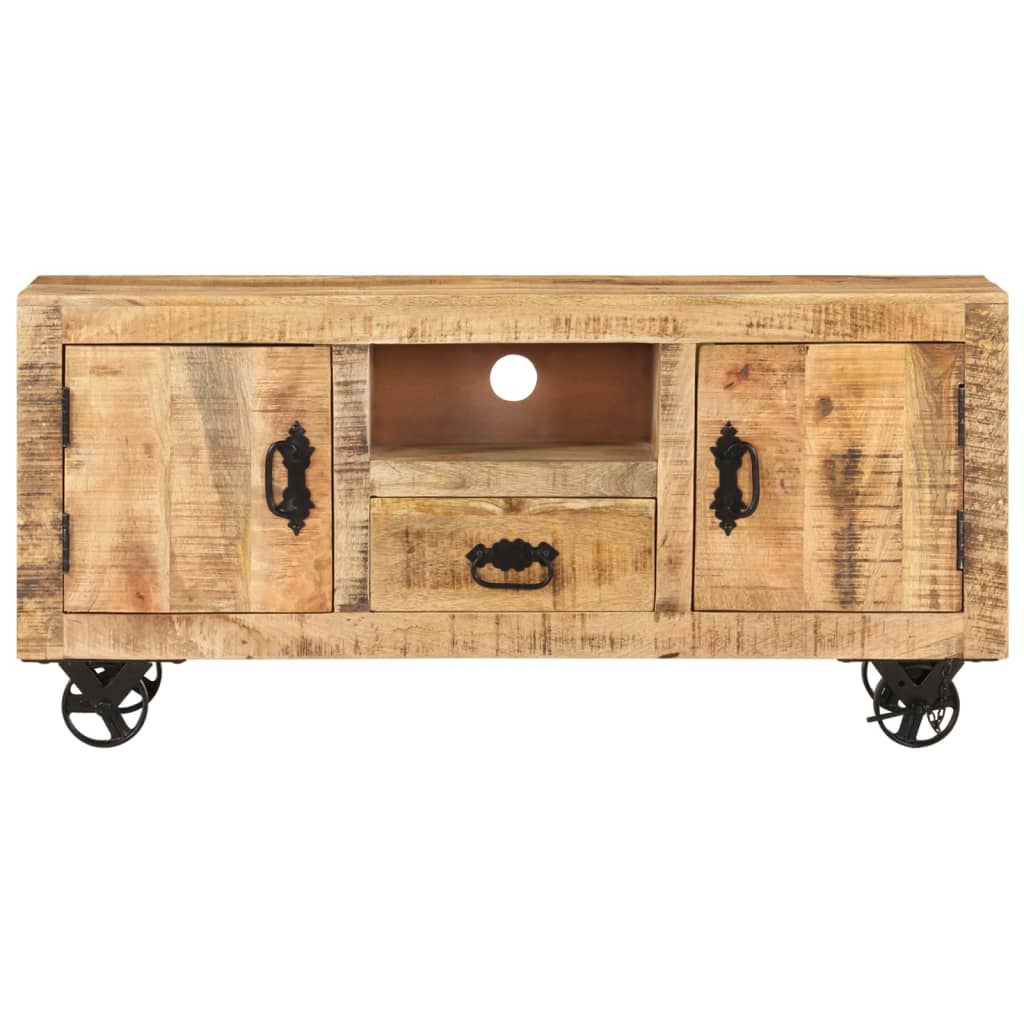 Wooden Tv Cabinet Rough Mango 120x30x50cm