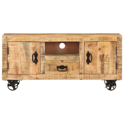 Wooden Tv Cabinet Rough Mango 120x30x50cm