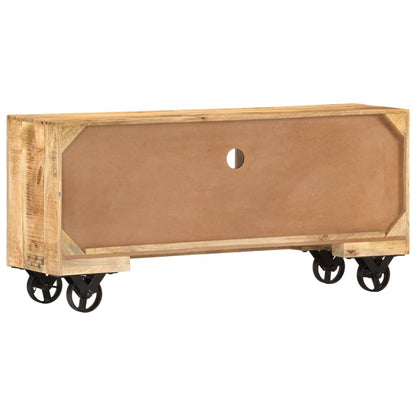 Wooden Tv Cabinet Rough Mango 120x30x50cm