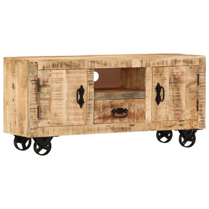 Wooden Tv Cabinet Rough Mango 120x30x50cm
