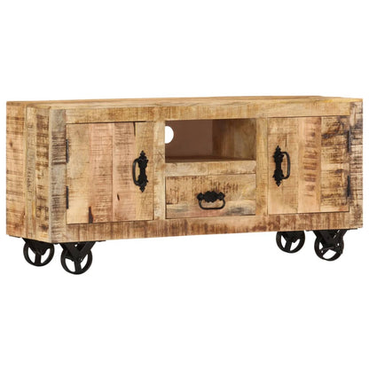 Wooden Tv Cabinet Rough Mango 120x30x50cm