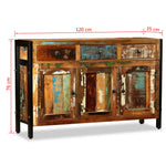 Reclaimed Wood Sideboard 3 Drawers 120cm | HomeAndLiving