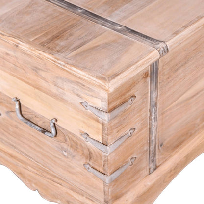 Storage Chest Solid Acacia Wood - 90×40×40cm