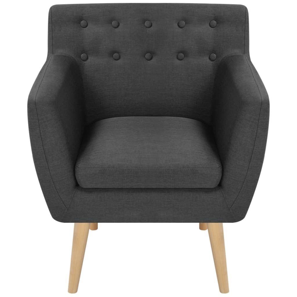 Armchair Dark Grey Fabric