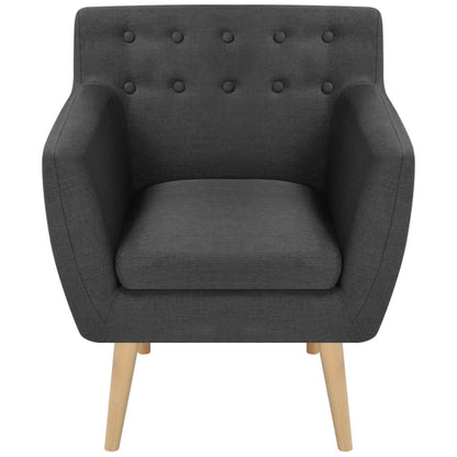 Armchair Dark Grey Fabric