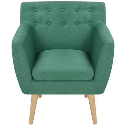 Armchair Green Fabric