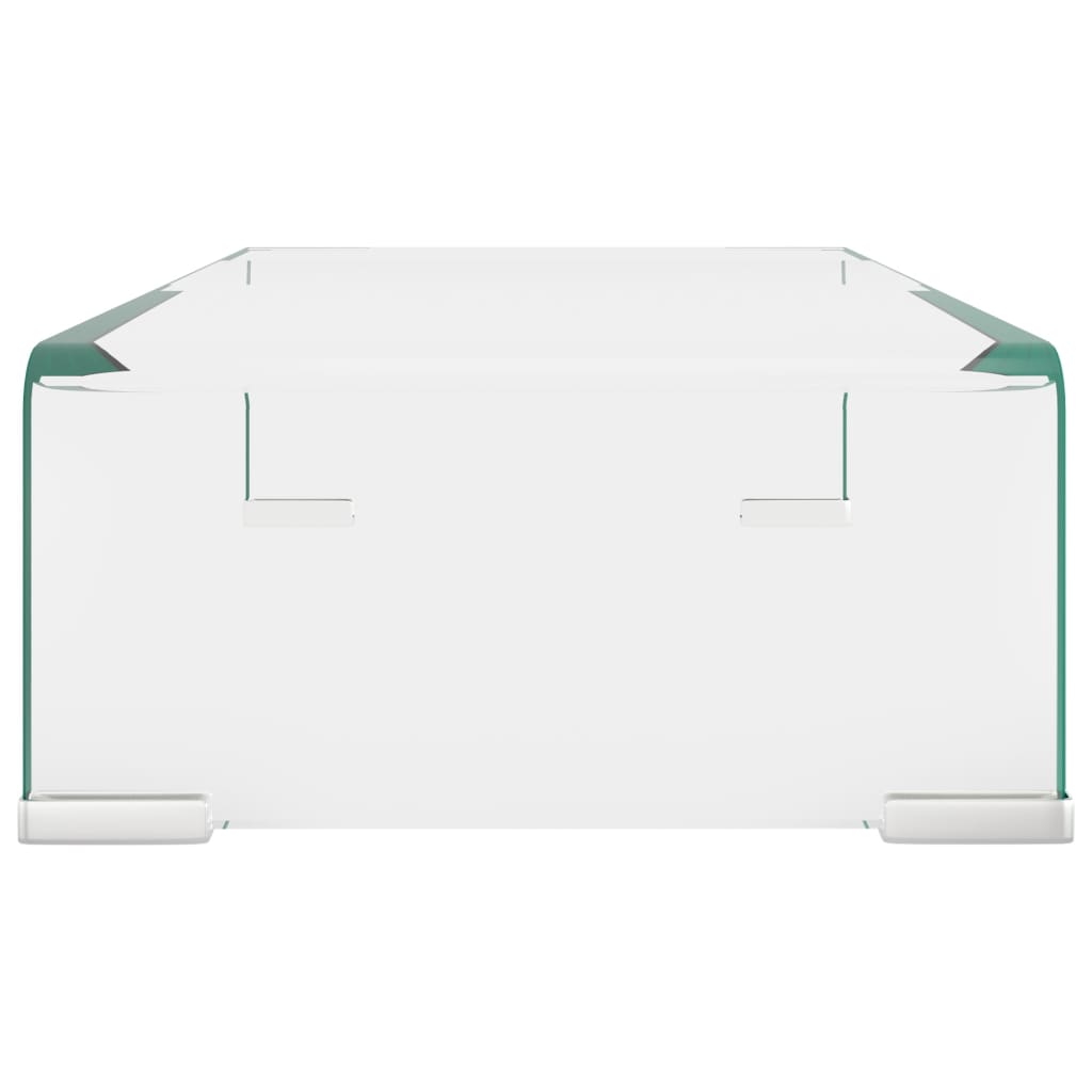 TV Stand/Monitor - Riser Glass Clear