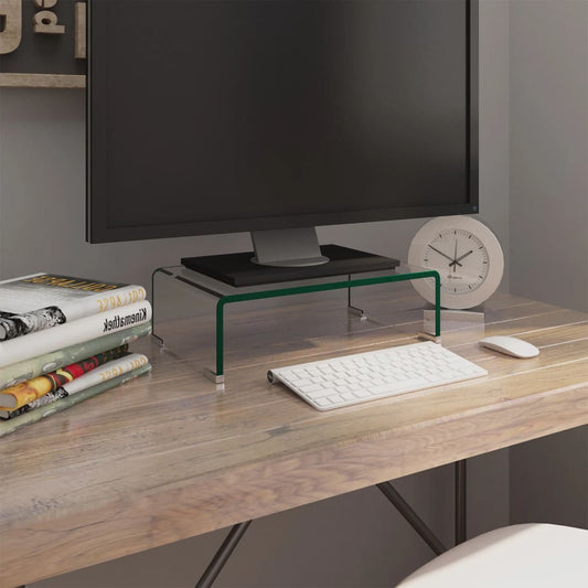 TV Stand/Monitor - Riser Glass Clear