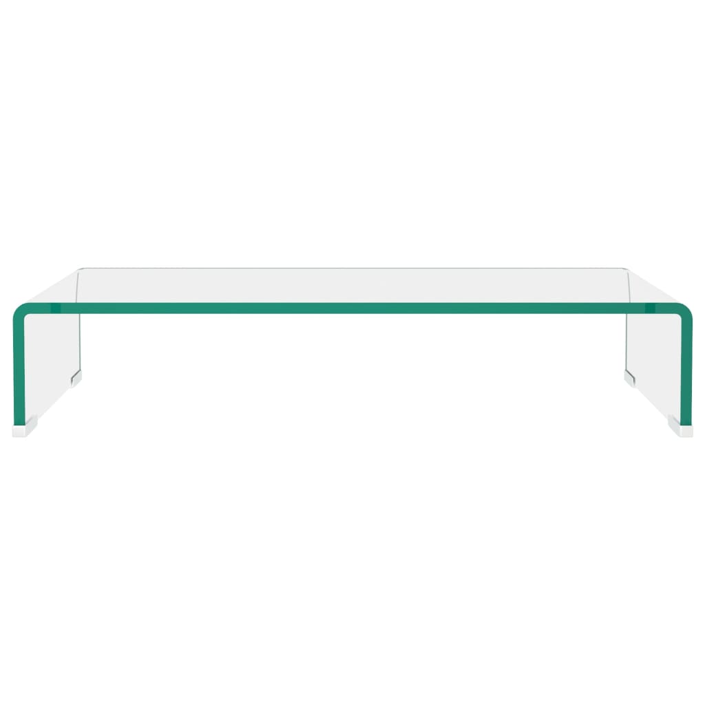 TV Stand/Monitor Riser Glass Clear - 60×25×11cm