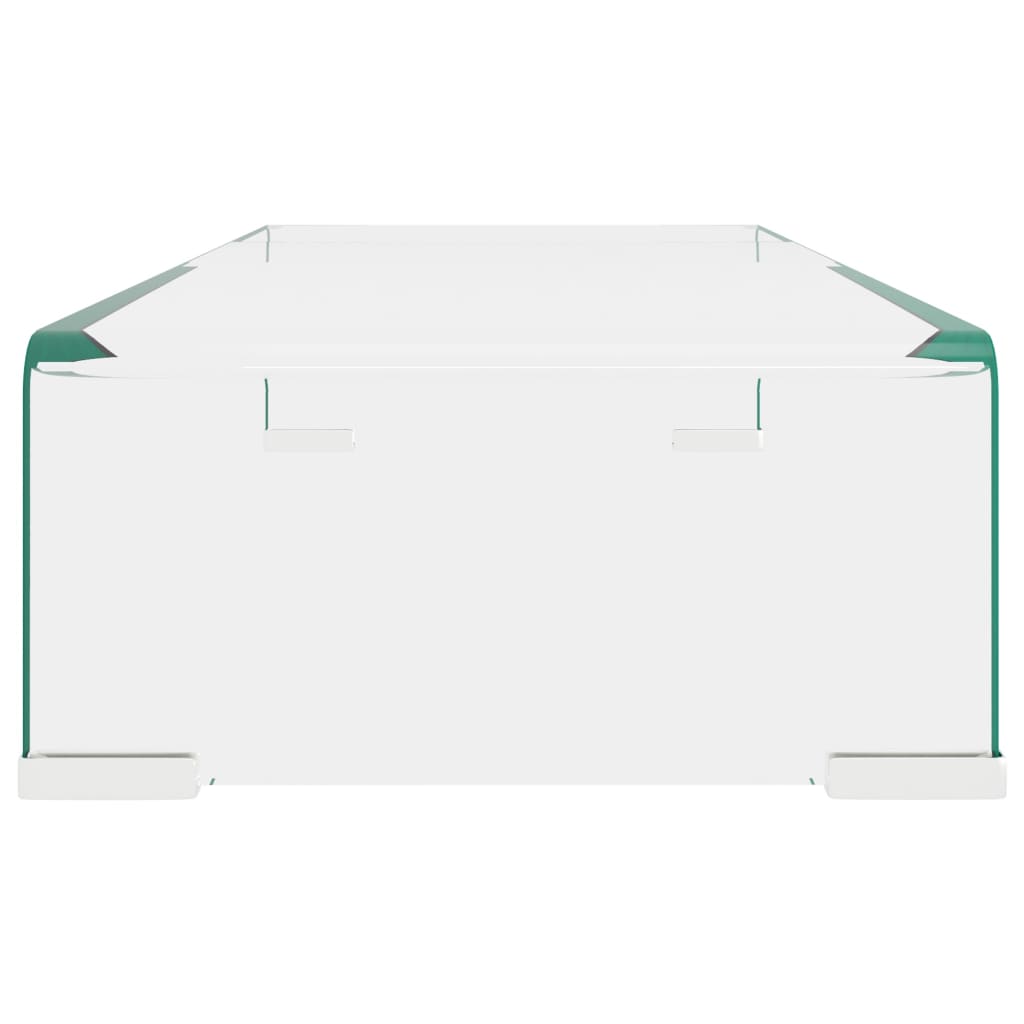 TV Stand/Monitor Riser Glass Clear - 60×25×11cm