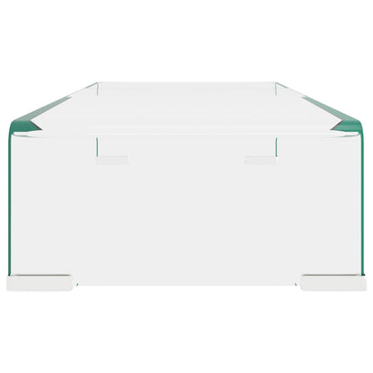 TV Stand/Monitor Riser Glass Clear - 60×25×11cm