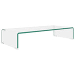 TV  Stand/Monitor Riser Glass Clear